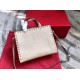 Valentino White Small Rockstud Top Handle Bag