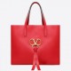 Valentino Garavani Red Large Vring Shopping Tote