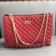 Valentino Red Rockstud Spike Tote Bag