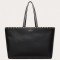 Valentino Rockstud Large Shopping Bag In Black Leather