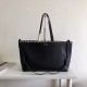 Valentino Rockstud Large Shopping Bag In Black Leather