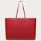 Valentino Rockstud Large Shopping Bag In Red Leather