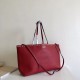 Valentino Rockstud Large Shopping Bag In Red Leather