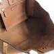 Valentino Roman Stud Tote Bag In Brown Grainy Calfskin