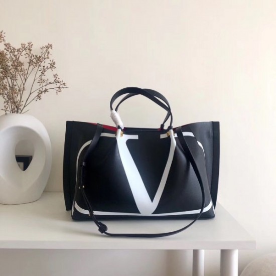 Valentino Vlogo Escape Medium Shopper With Inlay Detail