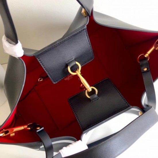 Valentino Vlogo Escape Medium Shopper With Inlay Detail