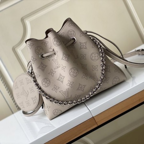 Louis Vuitton m57201 gray bella bucket bag