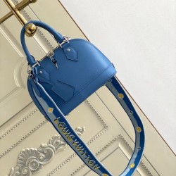 Louis Vuitton m57426 blue alma bb handbag