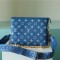 Louis Vuitton m59392 denim blue satchel