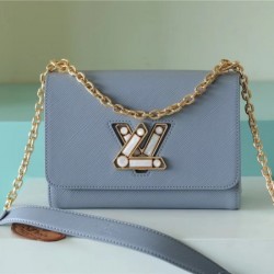 Louis Vuitton m59218 blue twist medium handbag