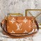 Louis Vuitton m45777 khaki multi pochette accessories handbag