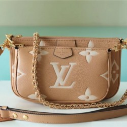 Louis Vuitton m80399 khaki multi pochette accessories handbag