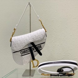 Dior m0455 white saddle bag