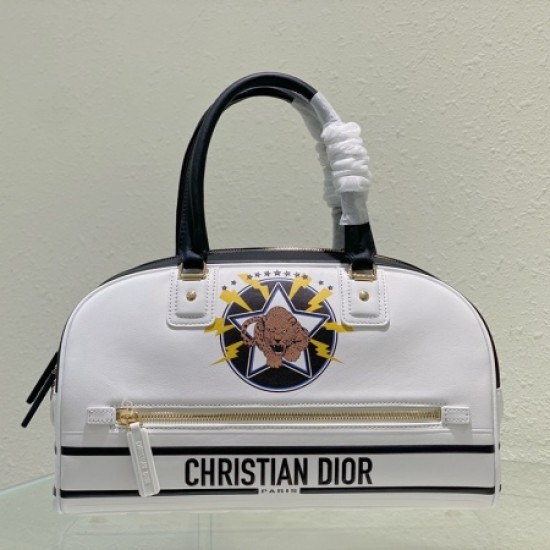 Dior m6209ofox bowling handbag