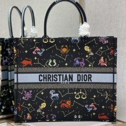 Dior twelve-star Dior book tote shopping bag