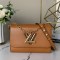 Louis Vuitton m51884 khaki camel chain bag flap bag epi leather