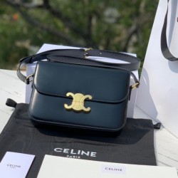 Celine triomphe bag in shiny calfskin