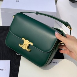 Celine triomphe bag in shiny calfskin