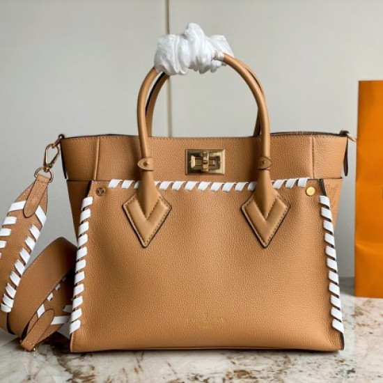 Louis Vuitton arizona brown on my side medium handbag