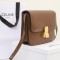 Celine 189173 camel teen classic bag in box calfskin