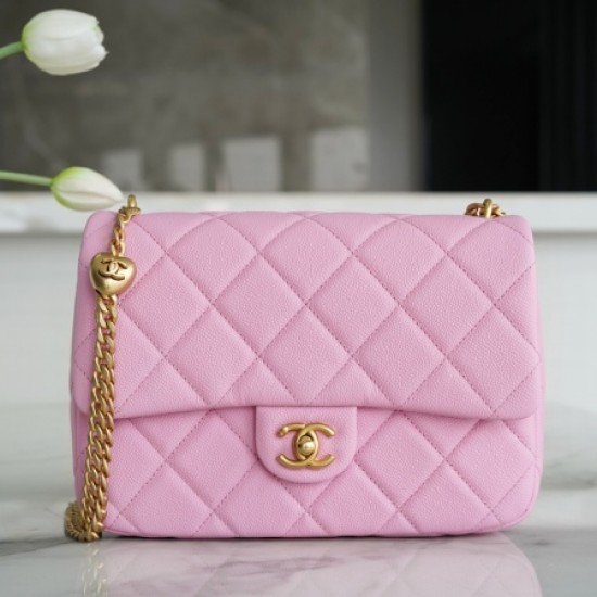 Chanel 23P New Style Pink Large Flip Chain Bag