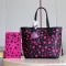 Louis Vuitton M46419 Black/Fuchsia Lv X Yk Neverfull Mm Bag