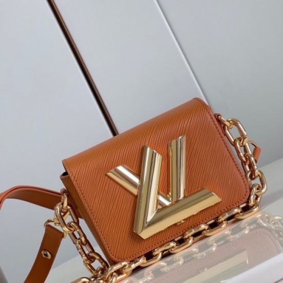 Louis Vuitton M22297 Caramel Twist Lock Xl Handbag