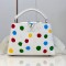 Louis Vuitton M21637 Hand-Painted Polka Dot Print Lv X Yk Capucines Bb Handbag