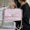 Chanel Pink Italian Imported Lambskin 19 Handbag