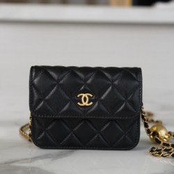 Chanel Black Mini Crossbody Waist Bag