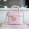 Chanel Pale Pink 23S Handle Makeup Box Bag