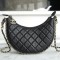 Chanel 23P Black Italian Imported Lambskin Hobo Bag