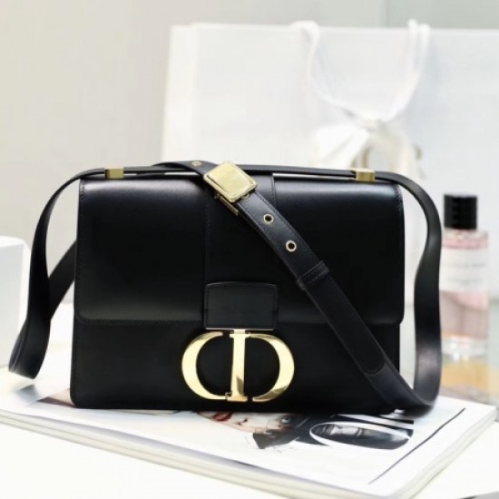 Dior M9203 Black Smooth Calfskin 30 Montaigne Bag