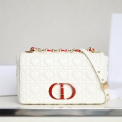 Dior M9242 White Medium Dior Amour Caro Bag