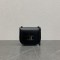 Celine 110973 Black Tea Chain Besace Triomphe In Shiny