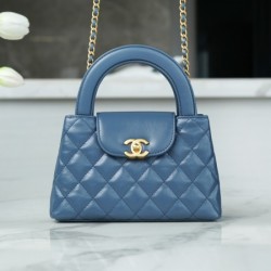 Chanel AS4416 23K Light Blue Large Kelly Handle Bag